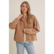 Load image into Gallery viewer, Rustic Road Mineral-Washed Twill Oversized Layering Jacket