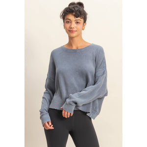 Can’t Crop the Feeling Open Back Knit Top
