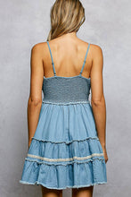 Load image into Gallery viewer, Southern Stitch Denim Embroidered Dress