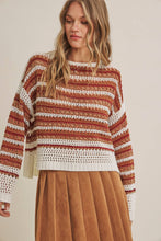 Load image into Gallery viewer, Sunset Drive Crochet Sweater