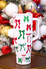 Load image into Gallery viewer, Midnight Bow Christmas Edition Sleek Tumbler