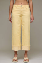 Load image into Gallery viewer, Mellow Yellow Cuffed Mid Rise Petite Dad Jean
