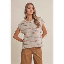 Load image into Gallery viewer, Soft Horizon Space-Dye Side Button Sweater Vest