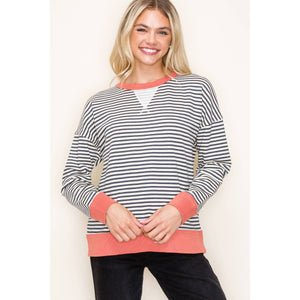 Between the Lines Crewneck Pullover