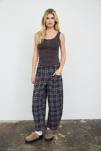 Load image into Gallery viewer, Plaid Behavior Barrel Leg Pants