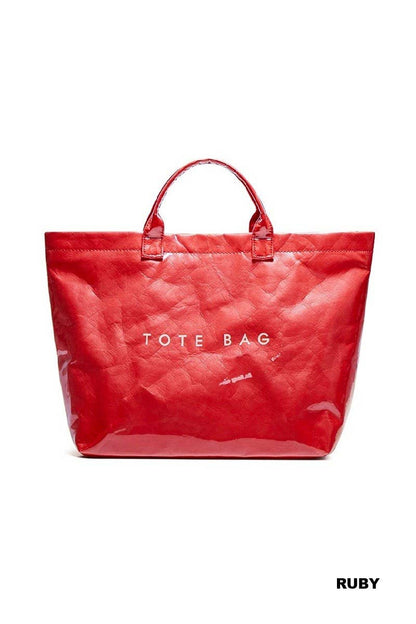 Solid Colors Pvc The Tote Bag