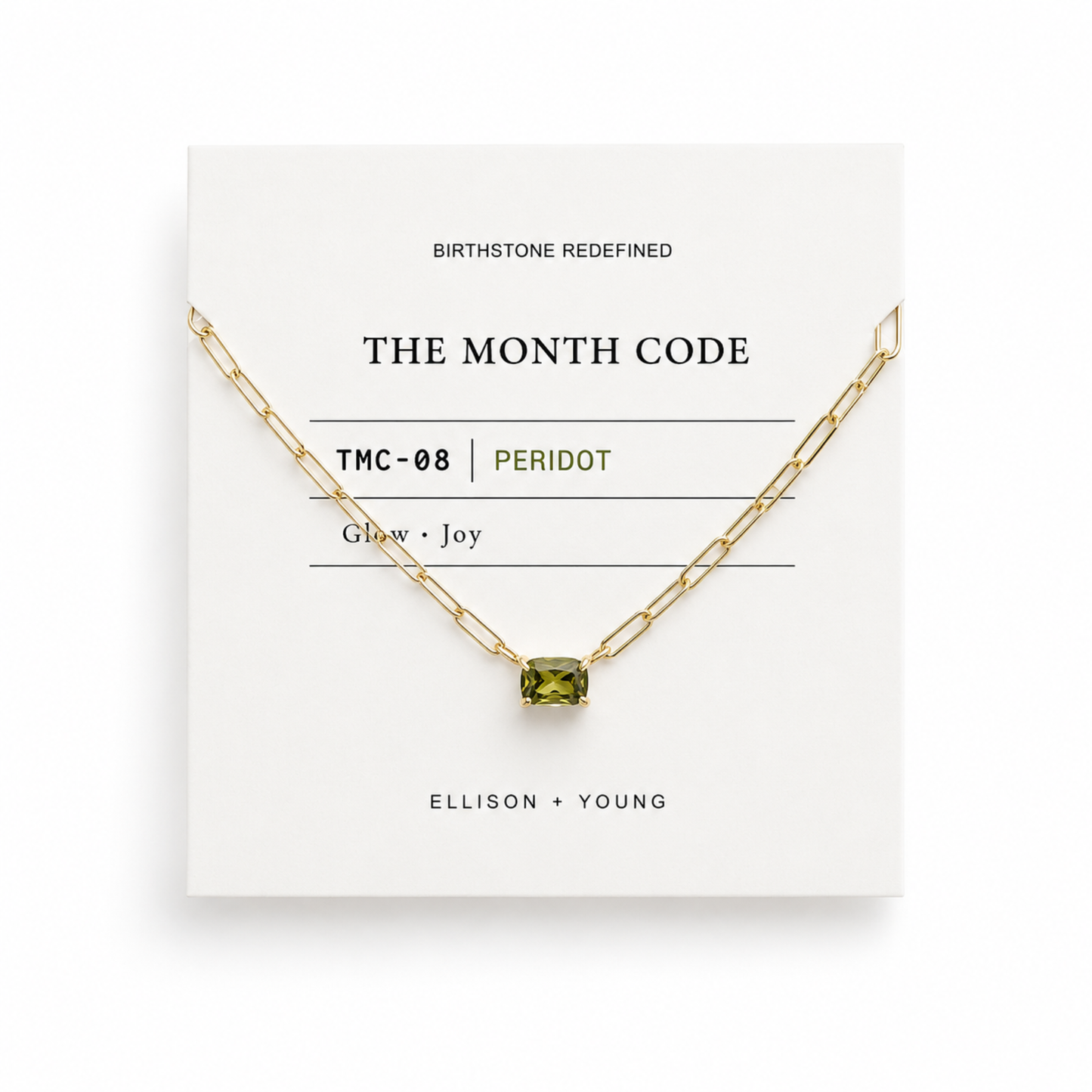 The Month Code Birthstone Necklace Collection