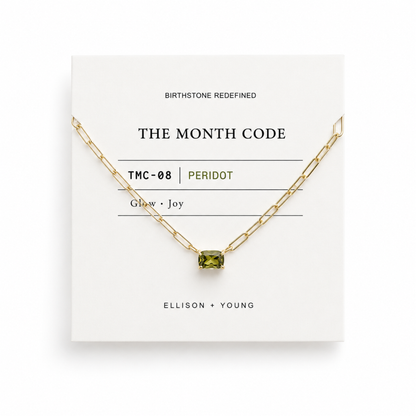 The Month Code Birthstone Necklace Collection