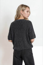 Load image into Gallery viewer, Faded Indigo Knit Sweater