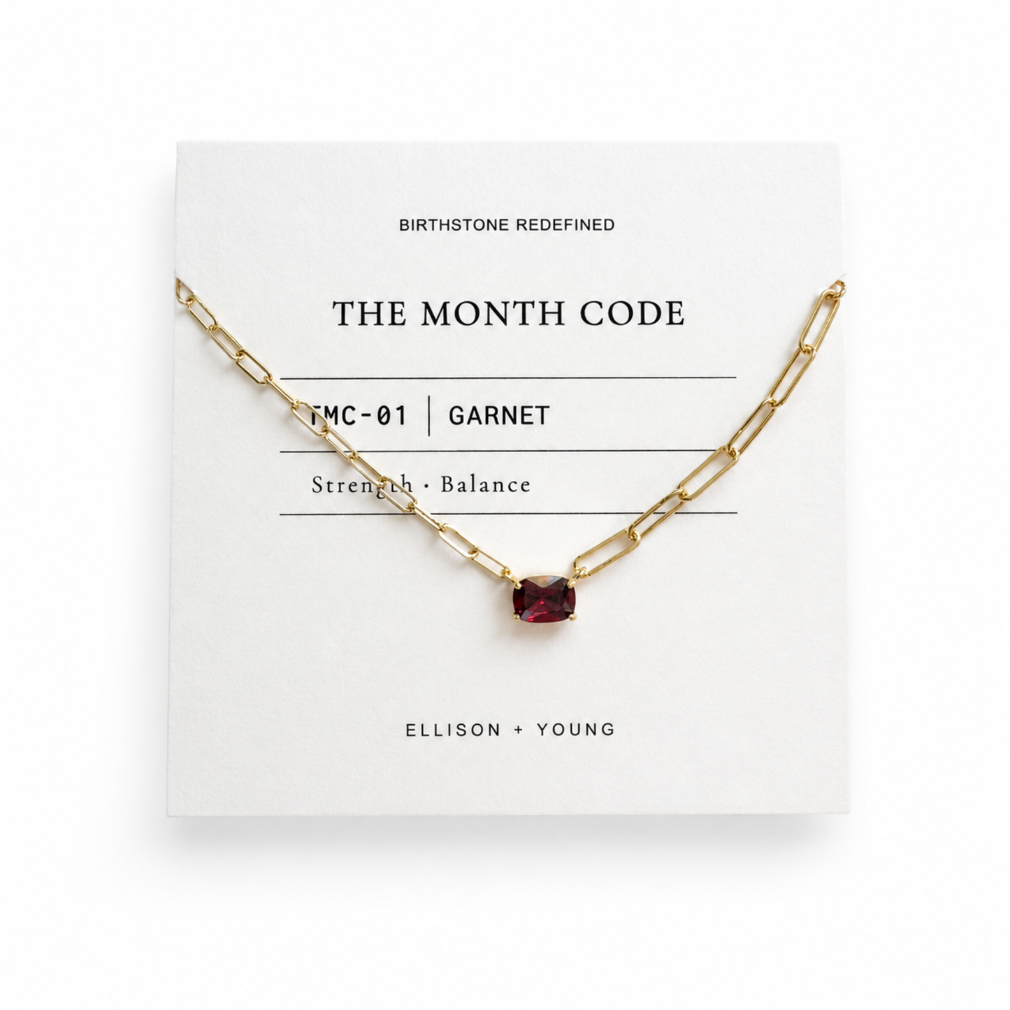 The Month Code Birthstone Necklace Collection