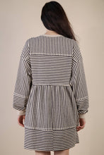 Load image into Gallery viewer, Cider Season Oversized Striped Casual Knit Mini Dress