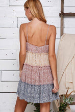 Load image into Gallery viewer, Patch Perfect Tiered Mini Dress