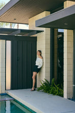 Load image into Gallery viewer, After Hours Lace Trim Classic Tailored Pleated Shorts