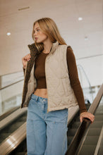 Load image into Gallery viewer, Plaid About You Quilted Zip-Up Vest