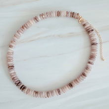 Load image into Gallery viewer, Blush &amp; Earthy Canyon Natural Stone Beaded Necklace
