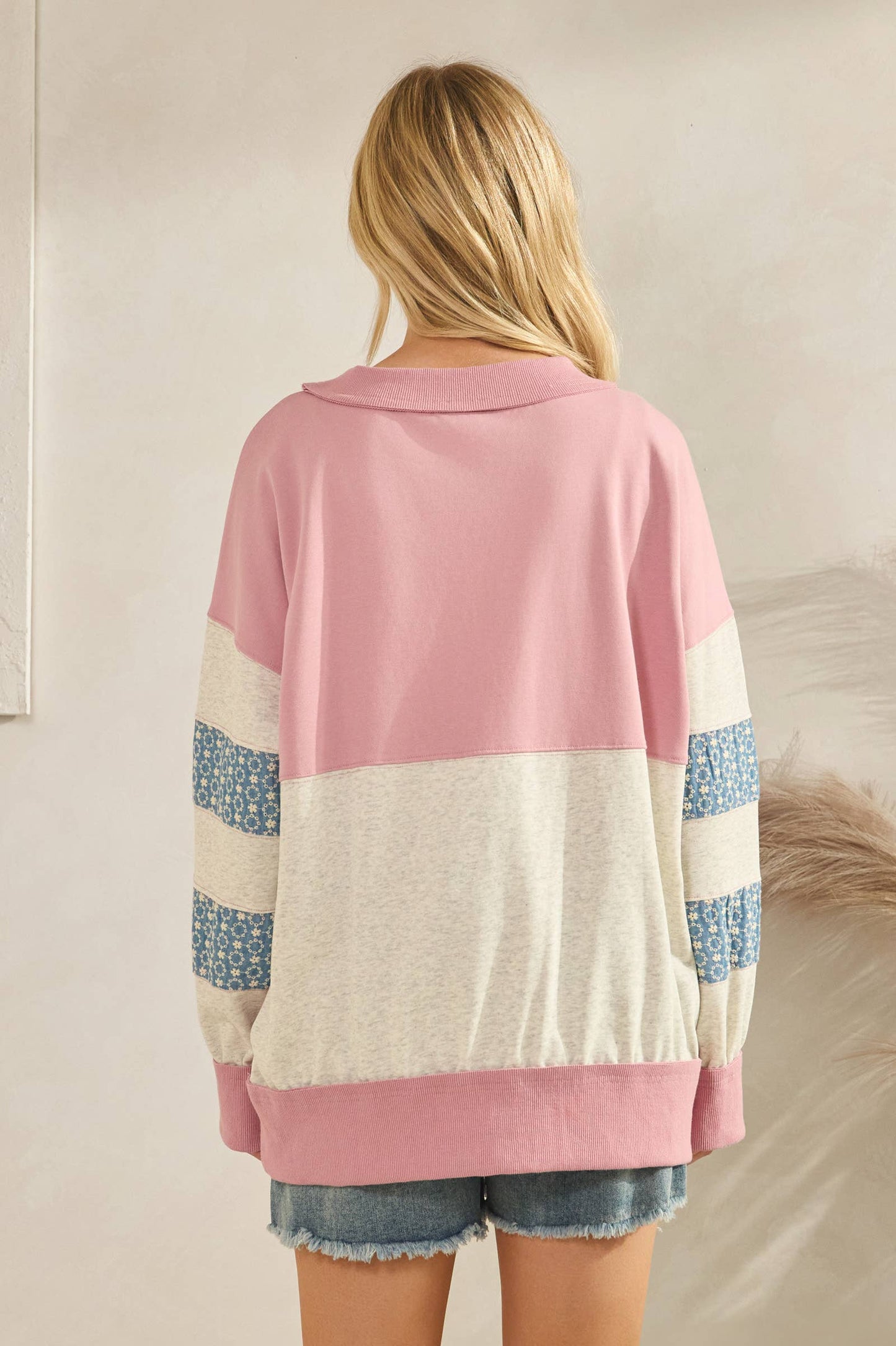 Retro Patchwork Sweatshirt