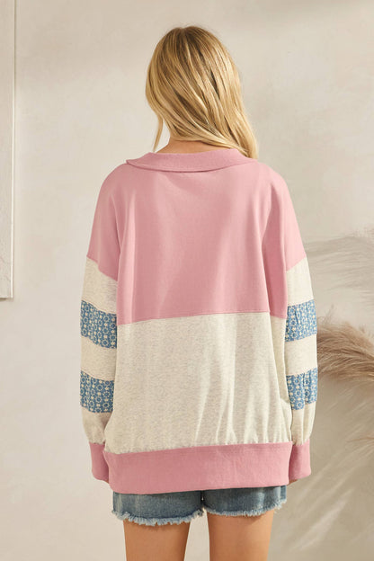 Retro Patchwork Sweatshirt