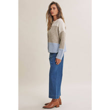 Load image into Gallery viewer, Morning Chai Color-block Sweater Cardigan