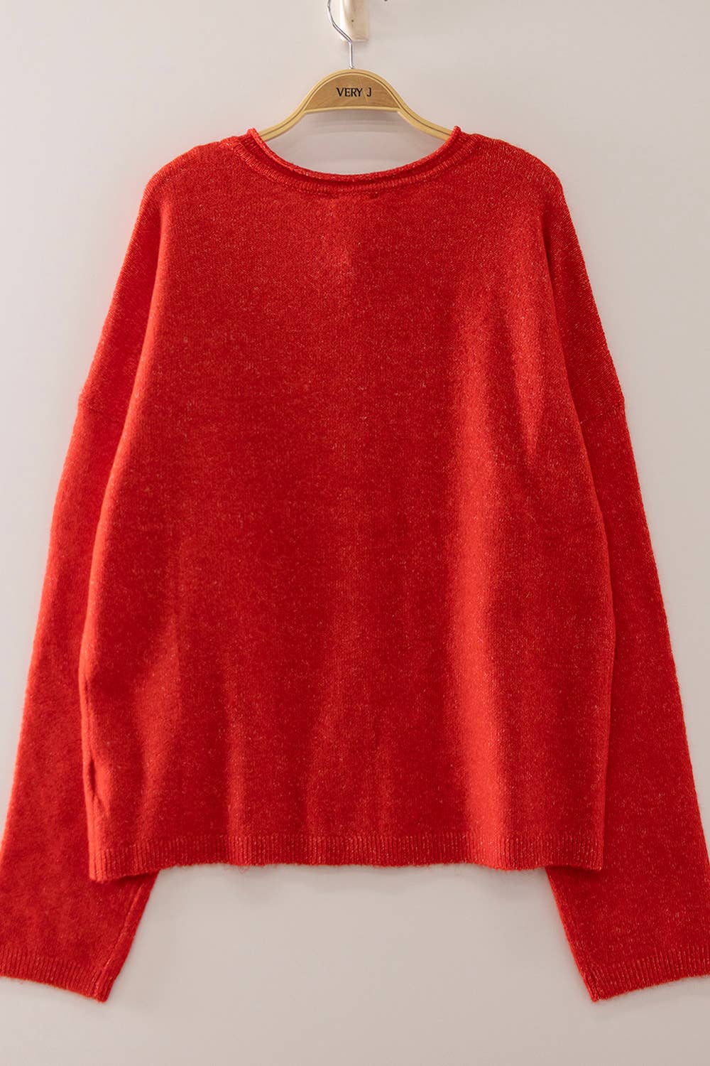 12W3789N-Soft Touch Button Cardigan