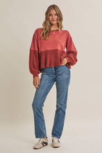 Load image into Gallery viewer, Soft Autumn Mixed Media Sweatshirt