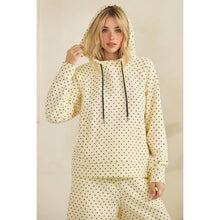 Load image into Gallery viewer, Cozy Micro Polka Dot Hoodie
