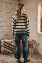 Load image into Gallery viewer, Fall In Line Oversized Striped Sweatshirt