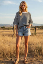 Load image into Gallery viewer, Slow Sunday Striped Oversized Knit Top