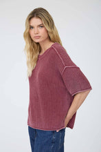 Load image into Gallery viewer, Faded Indigo Knit Sweater