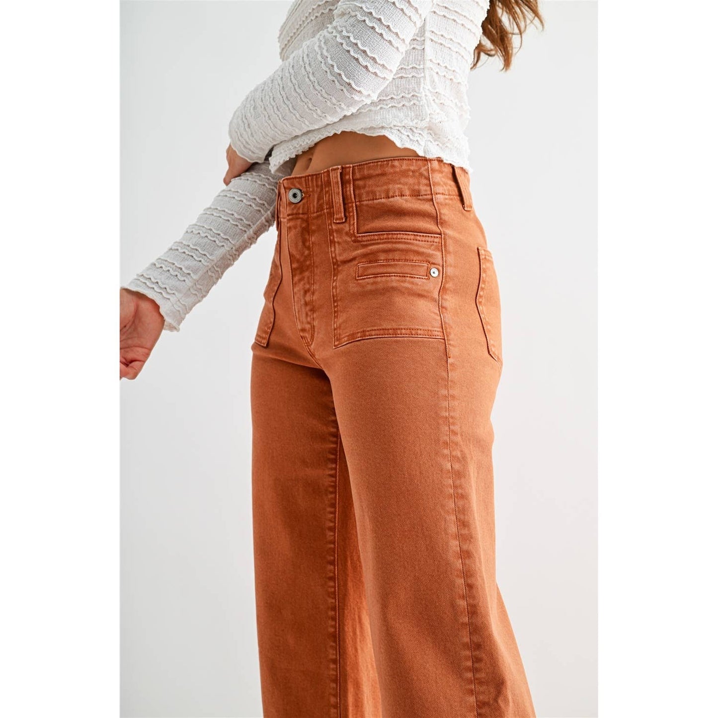 Feeling Rustic High-Rise Cropped Mica