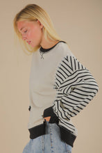 Load image into Gallery viewer, Ready for the Weekend Oversized Striped Knit Top