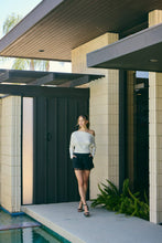 Load image into Gallery viewer, After Hours Lace Trim Classic Tailored Pleated Shorts