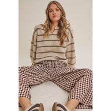 Load image into Gallery viewer, Easy Day Relaxed Gingham Cotton Barrel Leg Pants