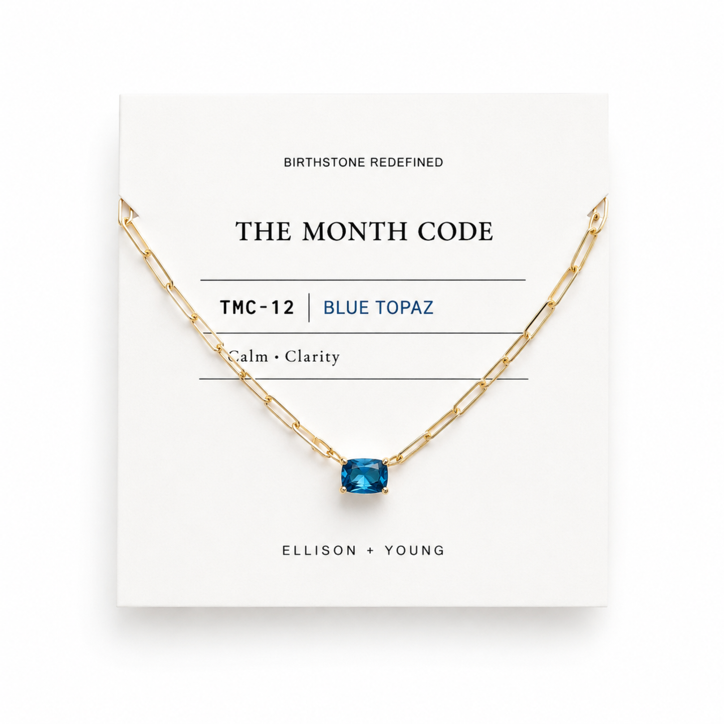 The Month Code Birthstone Necklace Collection