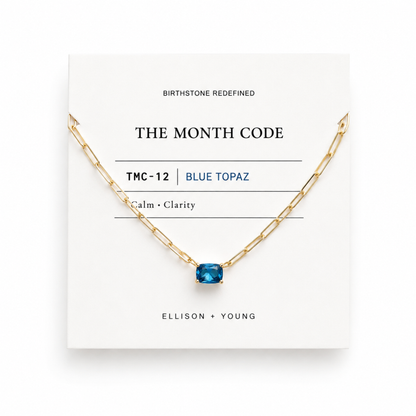 The Month Code Birthstone Necklace Collection
