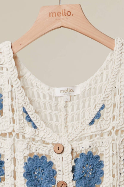 Coastal Bloom Crochet Top