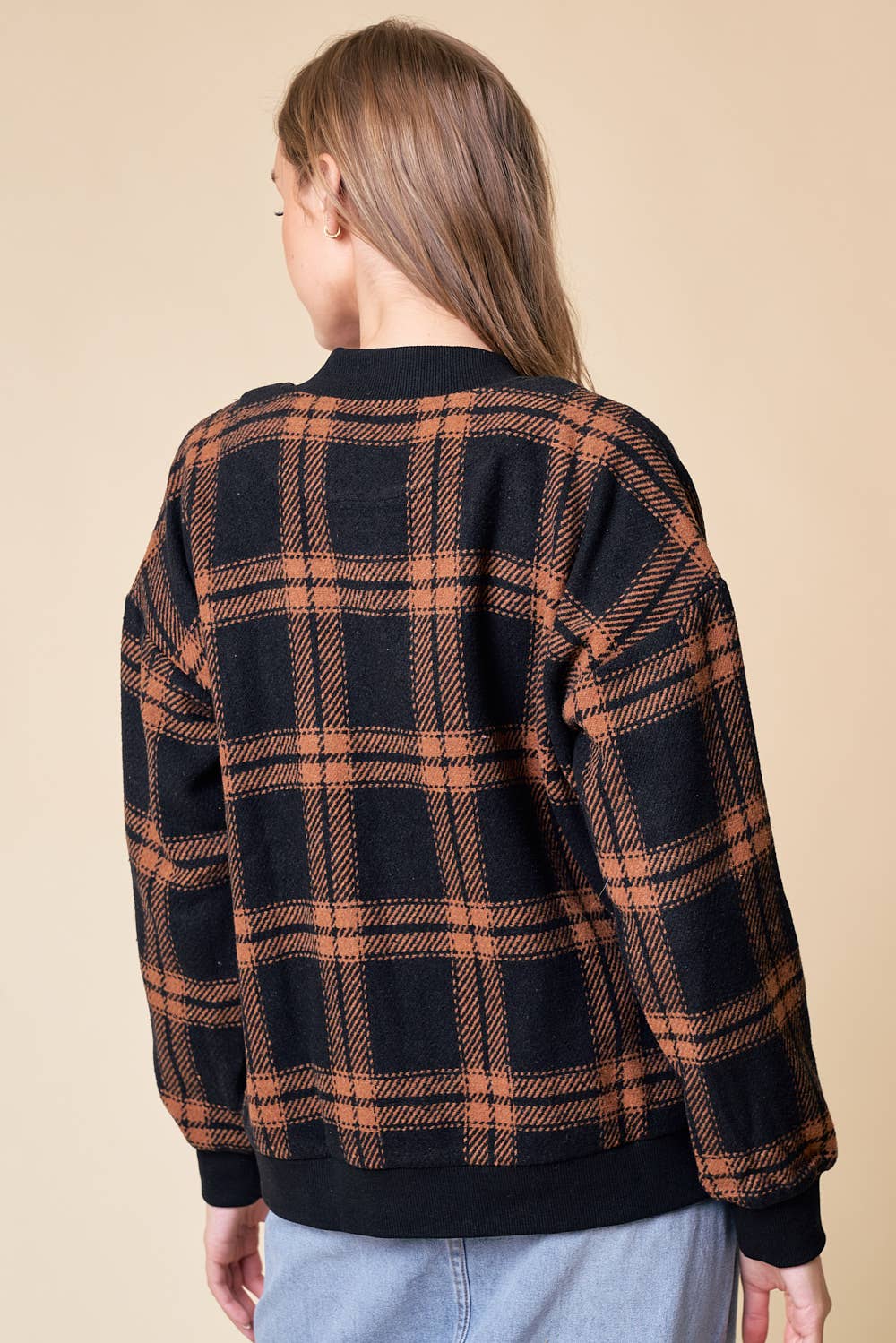 Harvest Checker Bomber Jacket