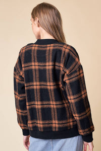 Harvest Checker Bomber Jacket