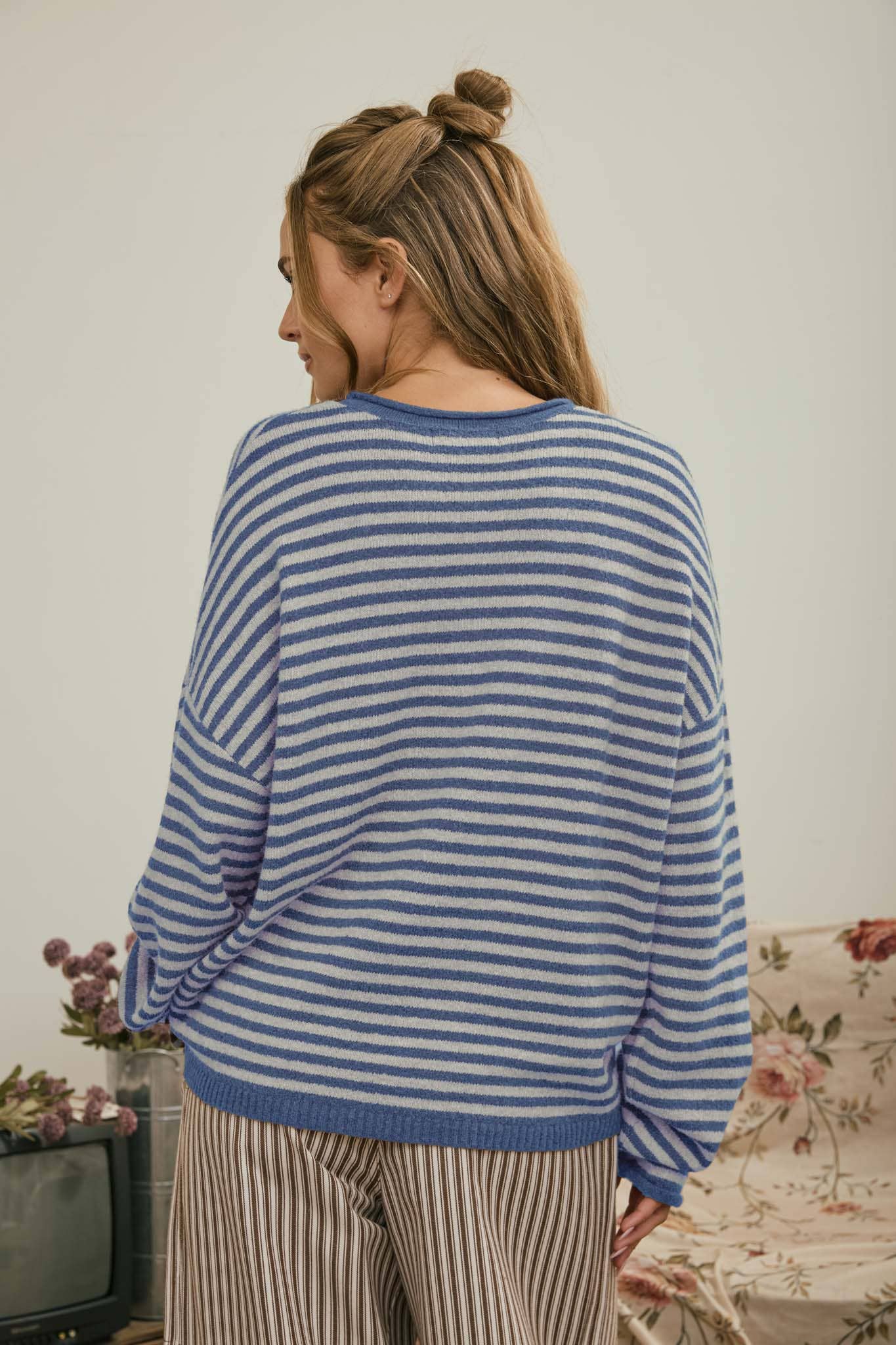 Just My Type Henley Sweater