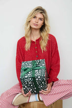 Load image into Gallery viewer, NOVELTY HOLIDAY BUTTON HENLEY PULLOVER SWEATER