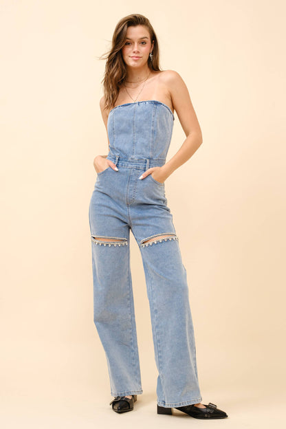 Country Charm Rhinestone Jumpsuit