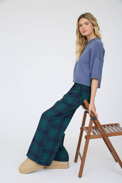 EXPOSED SEAM DROP SHOULDER SHORT SLEEVE PULLOVER