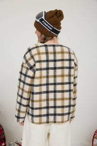 Plaid & Cozy Button Down Jacket