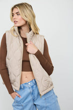 Load image into Gallery viewer, Plaid About You Quilted Zip-Up Vest