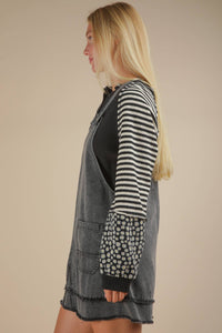 All Washed Up Denim Overall Mini Dress