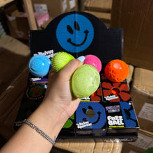 Load image into Gallery viewer, Squishy Fuzzy Smiley Face Ball