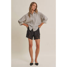 Load image into Gallery viewer, Soft Evening Satin Lace Elastic Waist Shorts
