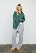 Load image into Gallery viewer, NOVELTY HOLIDAY BUTTON HENLEY PULLOVER SWEATER