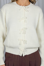 Load image into Gallery viewer, Pretty in Bows Snap Button Cardigan Sweater