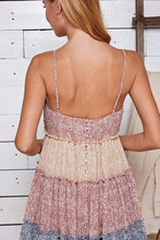 Load image into Gallery viewer, Patch Perfect Tiered Mini Dress