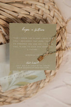 Load image into Gallery viewer, Hope + Future Mini Tag Necklace | Christian Jewelry